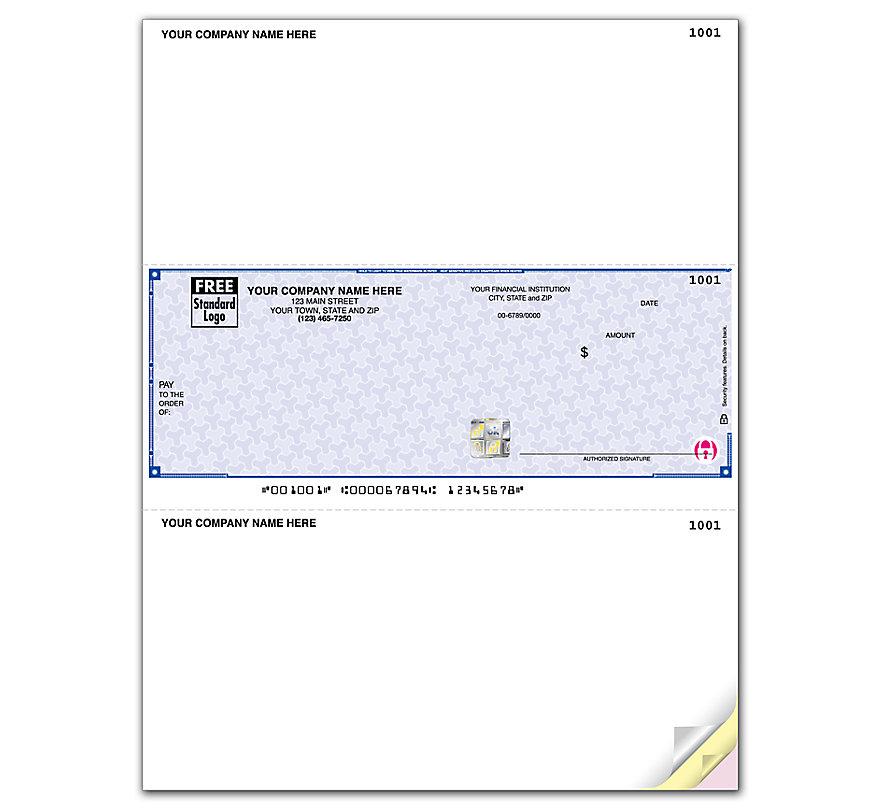 High Security Laser Middle Check, Compatible with Peachtree