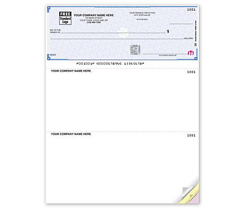 High Security Laser Top Check With Lines