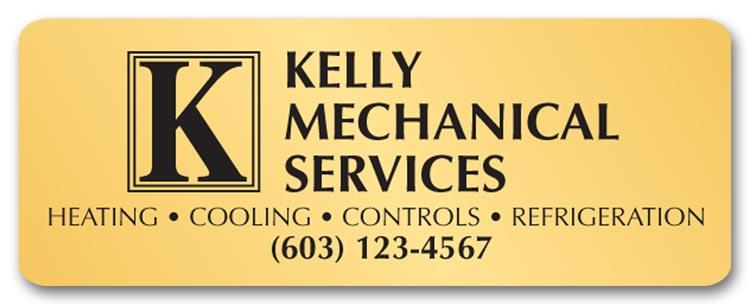 Rectangular Poly Company Labels