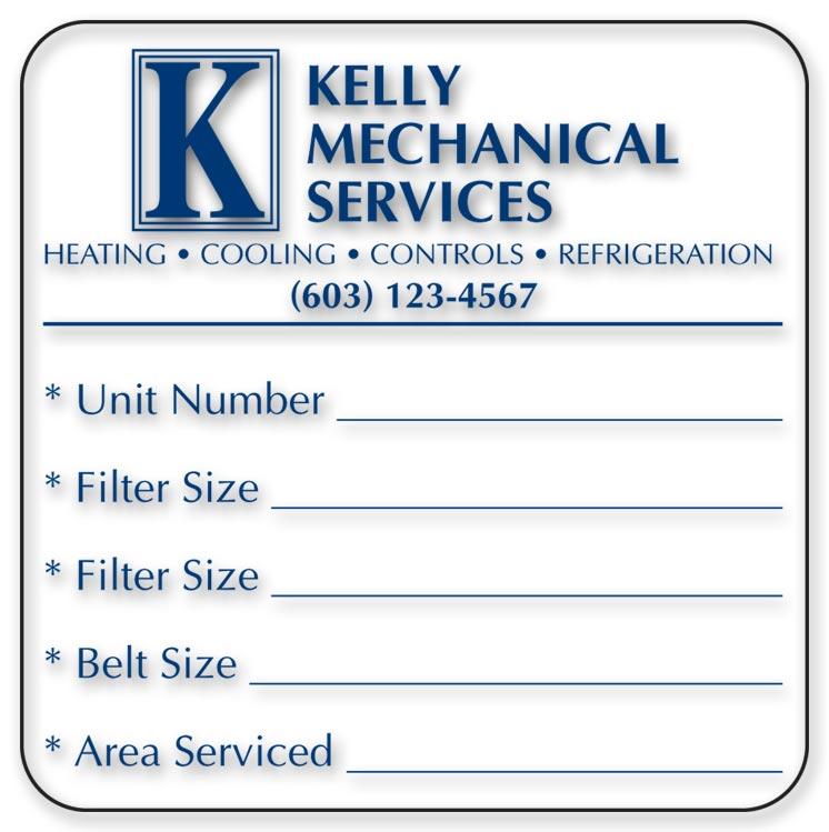 3 Inch Square Poly Labels