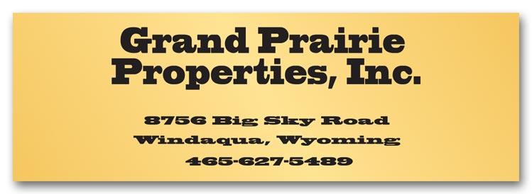 Business Address Poly Label