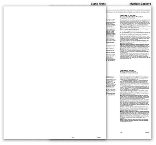Laser 1099 BLANK with Multiple Backers