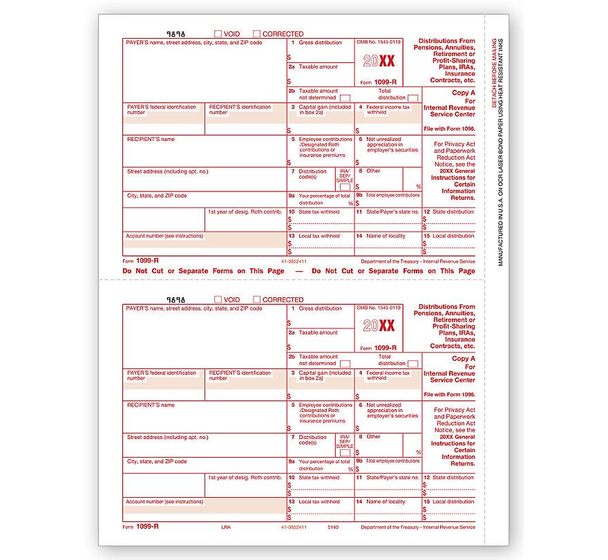 Laser 1099 R, Copy A, Bulk