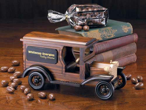 TR8854 , 1913 Armored Car with Chocolate Covered Almonds