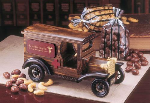 TR9920 , 1913 Vintage Ambulance with Milk Chocolate Almonds & Extra Fancy Jumbo Cashews