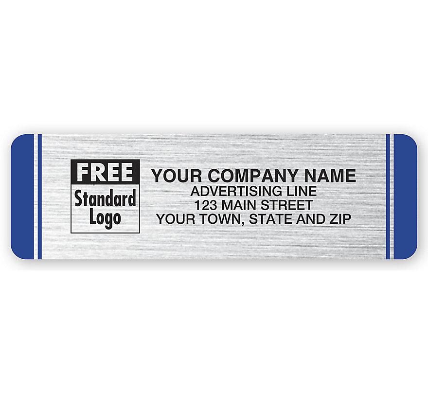 Professional Weather-Resistant Labels, Brushed Poly, Silver