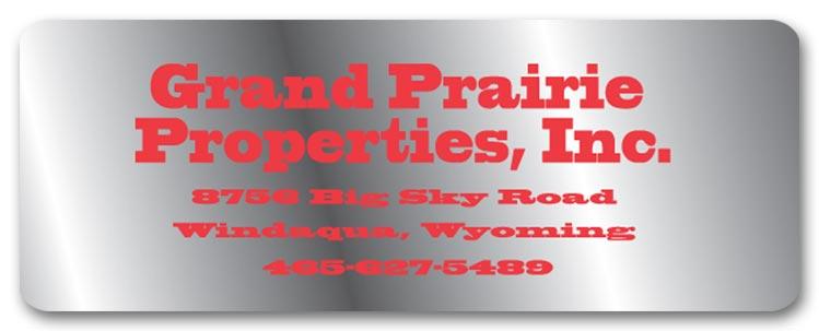 Weatherproof Company Address Labels