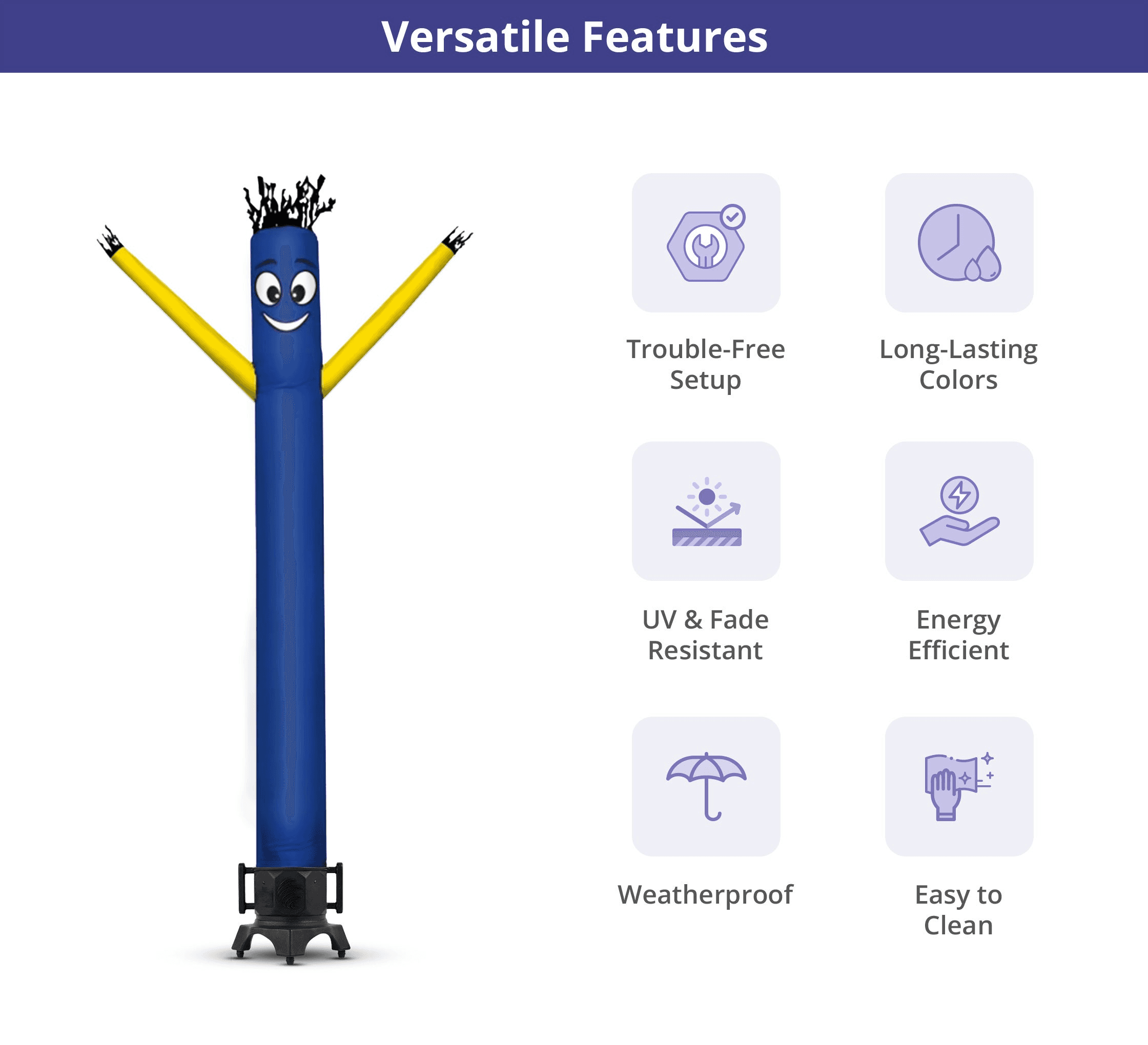 A Inflatable Tube Man 18" Weather Resistant Blower (For 14ft / 20ft)