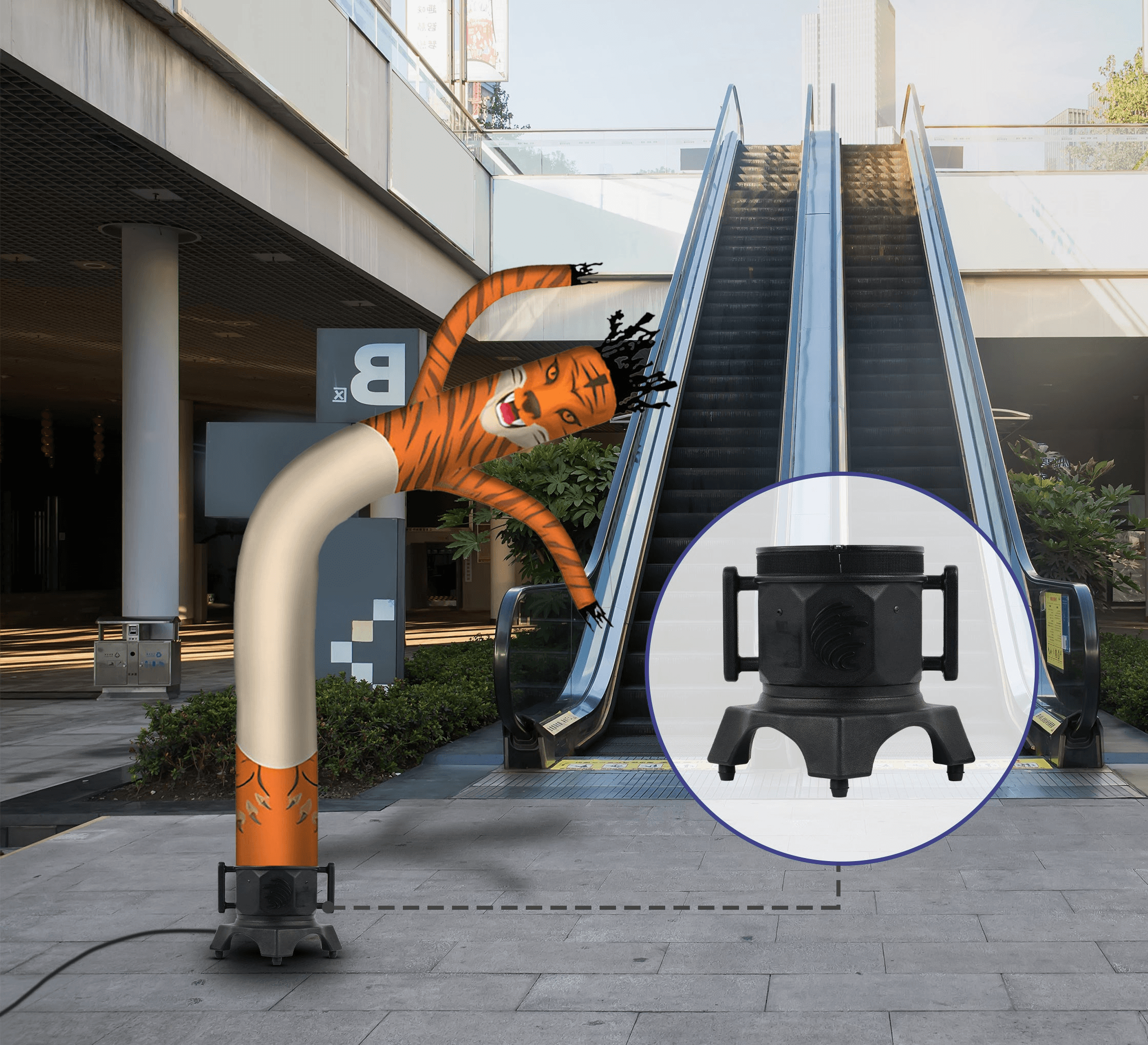 A Inflatable Tube Man 9" Weather Resistant Blower (For 6ft)
