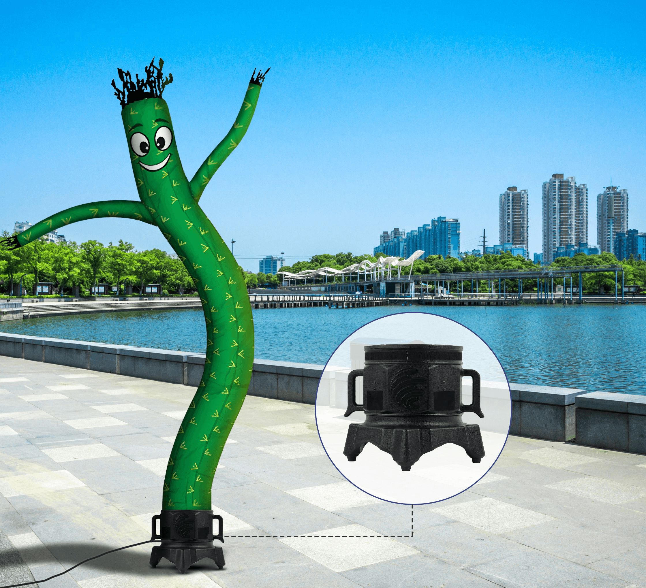 A Inflatable Tube Man 12" Weather Resistant Blower (For 10ft)