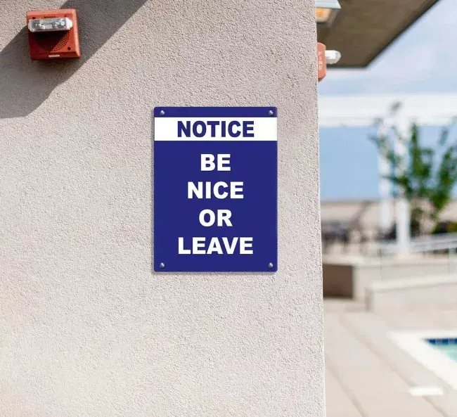 Aluminum Sign