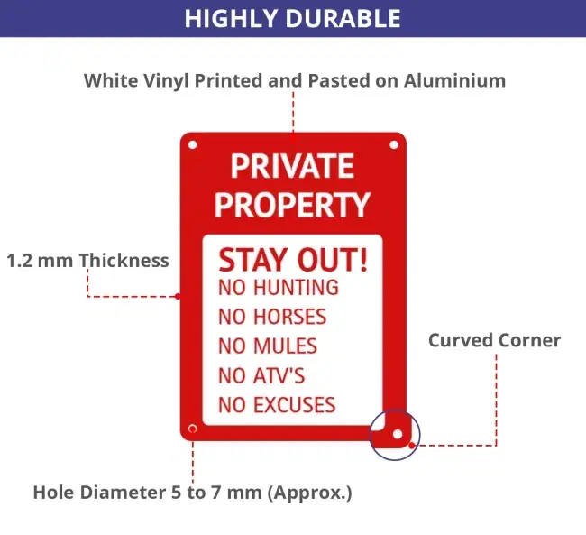Custom Trail Markers Signs