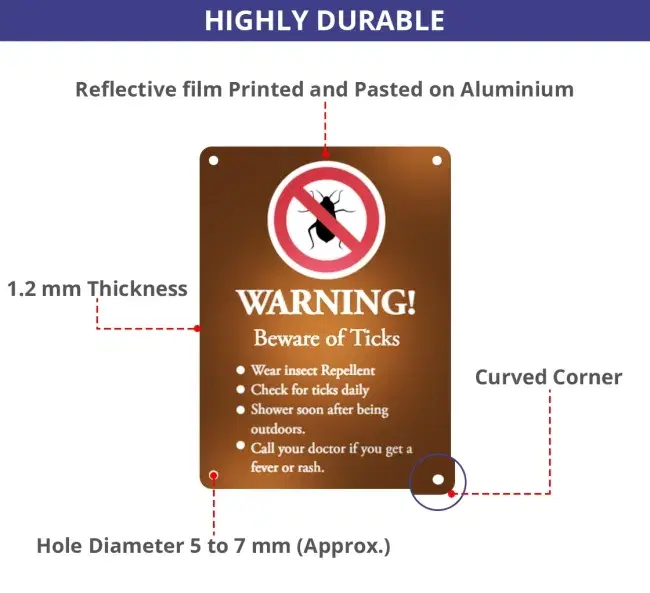 Reflective Custom Trail Markers Signs