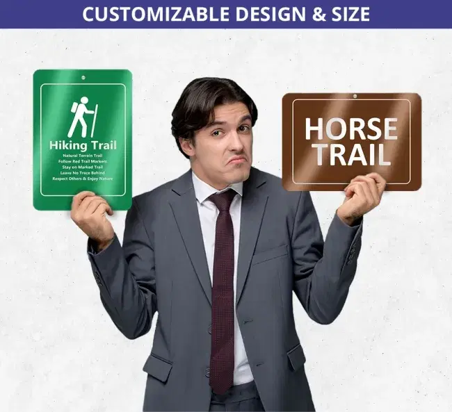 Reflective Custom Trail Markers Signs