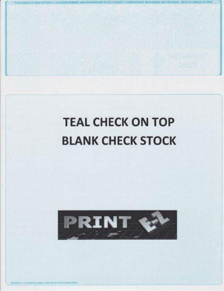 Blank Computer Checks