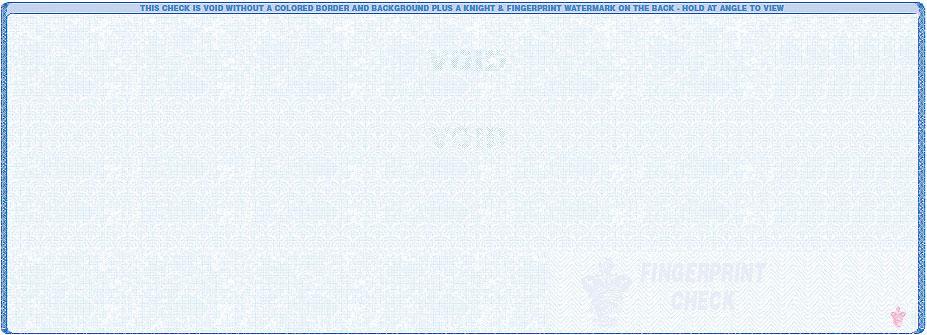 Blank Computer Checks
