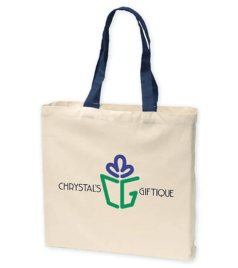 Logo Give-Away Tote - 6 Oz. Cotton