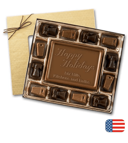 Personalized 8 oz. Contractor Themed Milk Chocolate Truffles