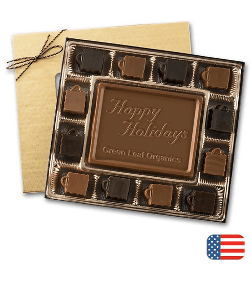 Corporate 8 oz. Retail Themed Milk Chocolate Truffles