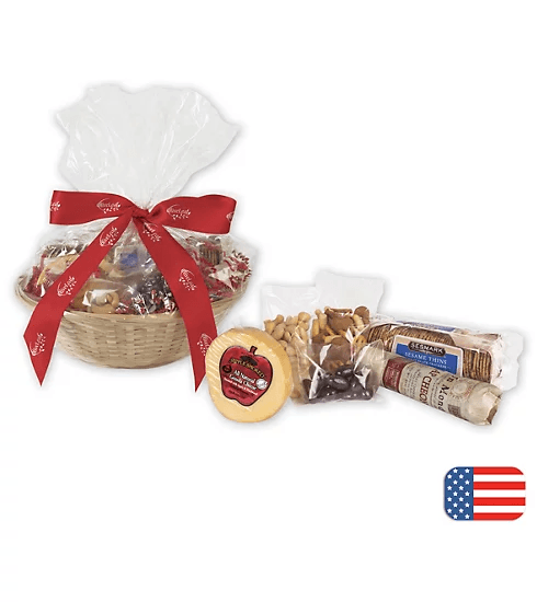 Custom Cheese and Cracker Basket