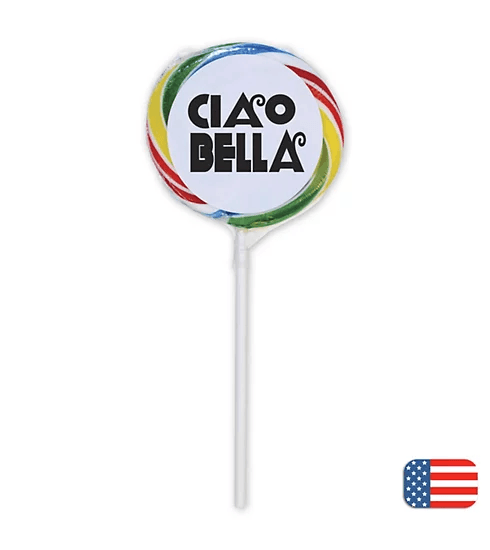 Promotional Rainbow Whirly Pops