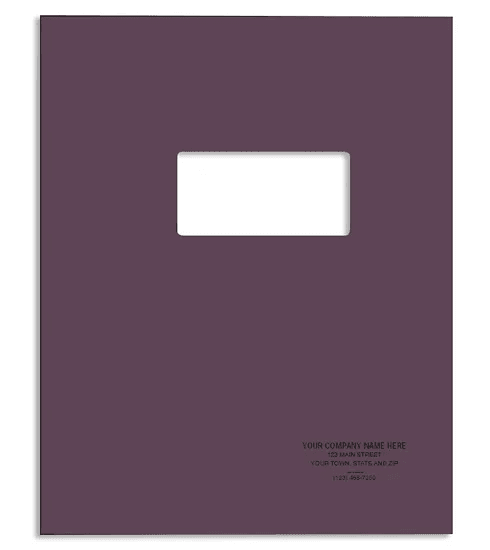 Branded Punch & Bind Cover with Window