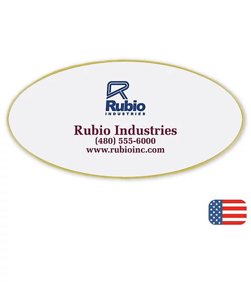 Custom Oval Name Badges