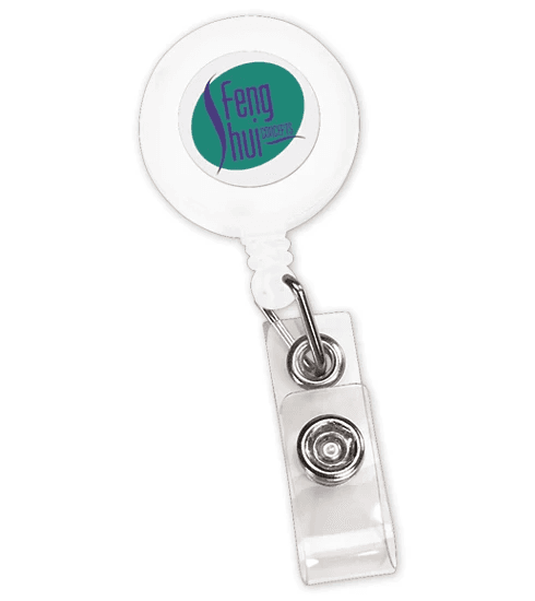 Branded Retract-A-Badge - Round