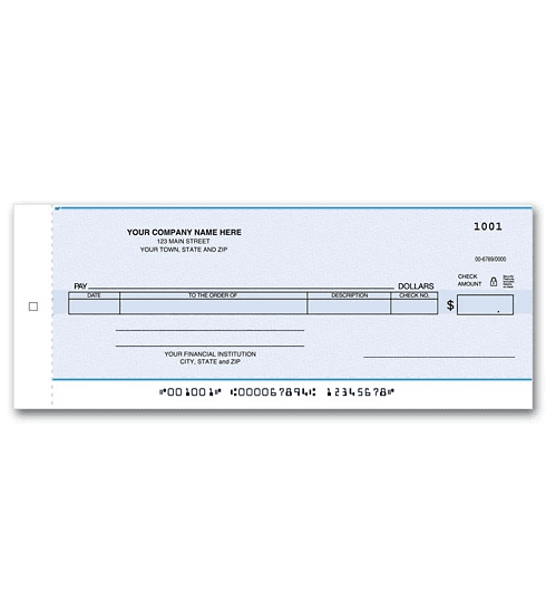 Compact General Disbursement Center Check