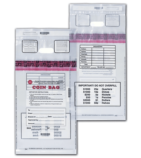 12x20 Heavy Duty Coin Deposit Bag