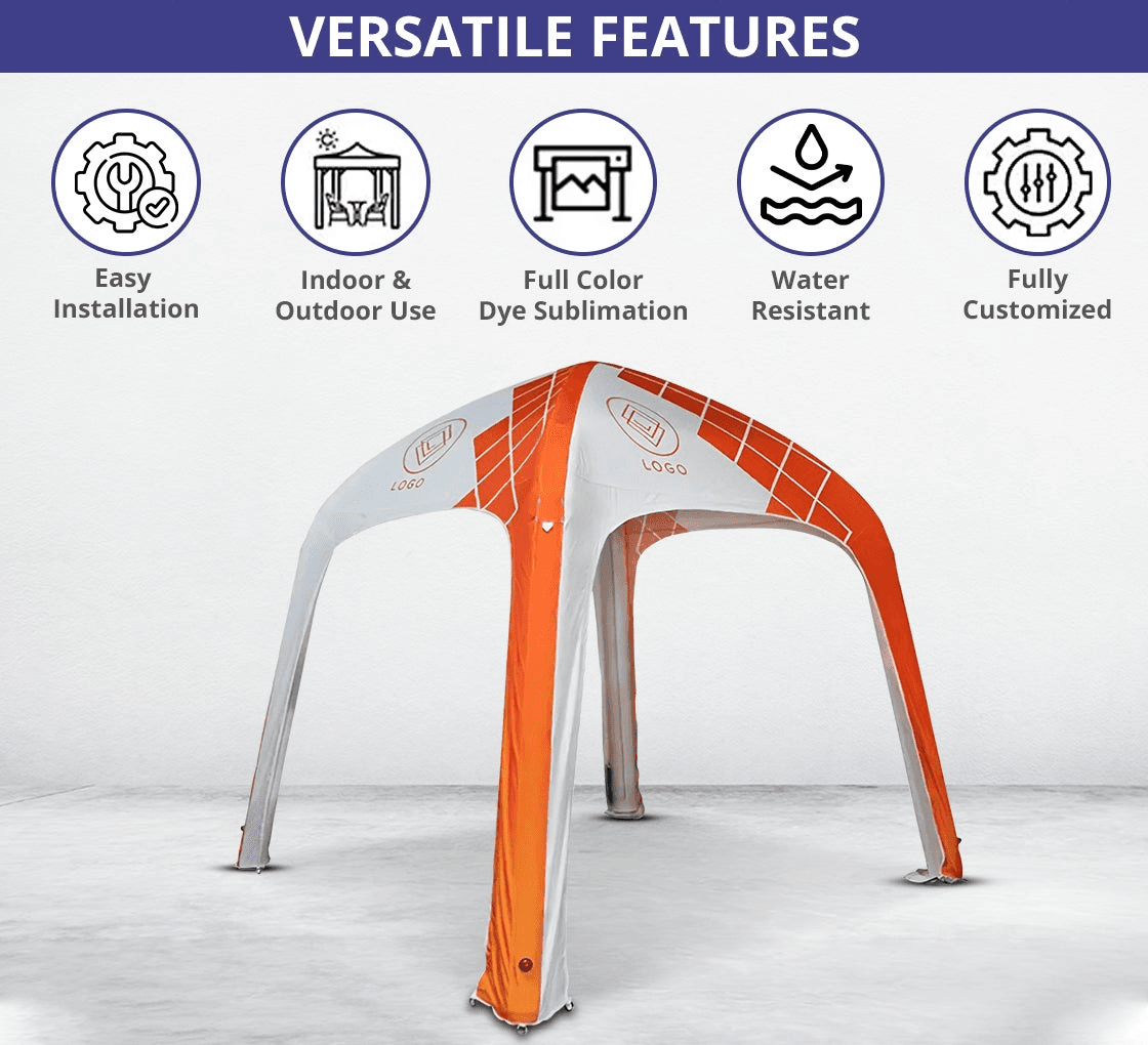 Custom Printed Inflatable Dome Tent - Design 3