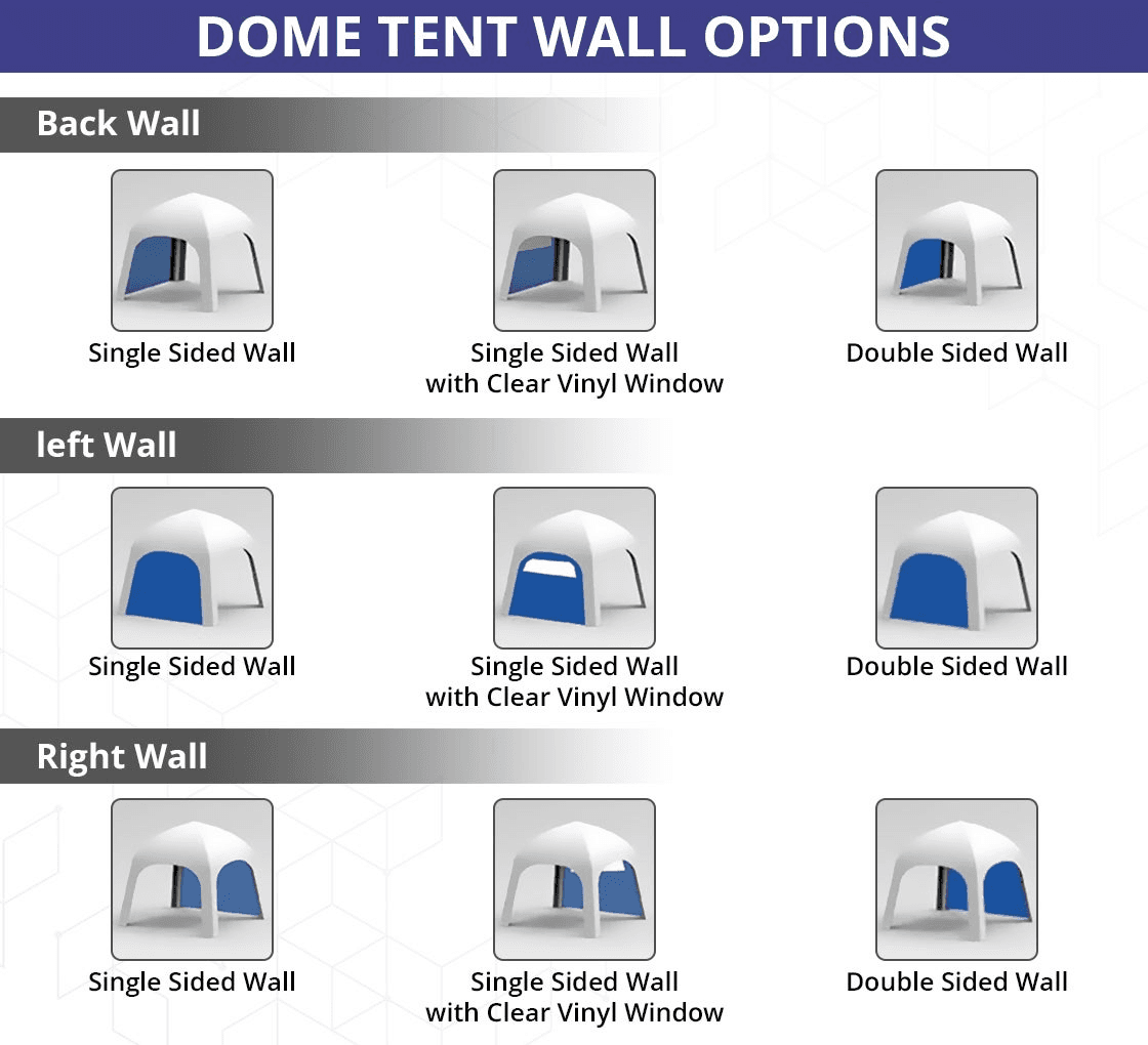 Custom Printed Inflatable Dome Tent - Design 3
