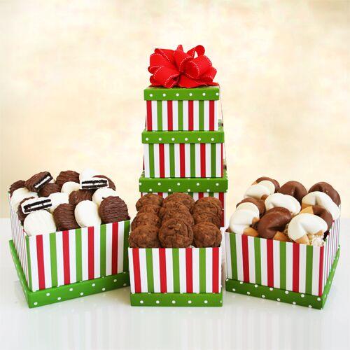 Holiday Striped Tower