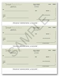 Custom Laser Checks Printing - 3-Per-Page Checks
