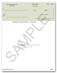 Custom Laser Checks Printing - 1-Up Checks