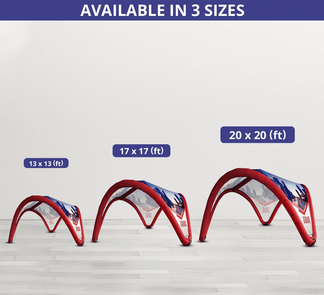 Custom Printed Inflatable Dome Tent - Design 2