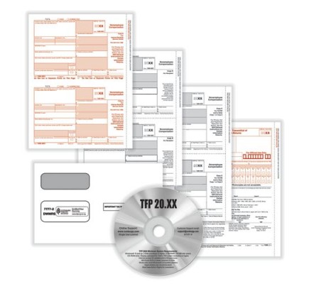 1099-NEC Laser Set with Envelopes & Software 