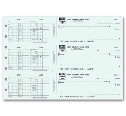 3-To-A-Page Payroll Check for Window Envelope ordering business checks online, designer business checks