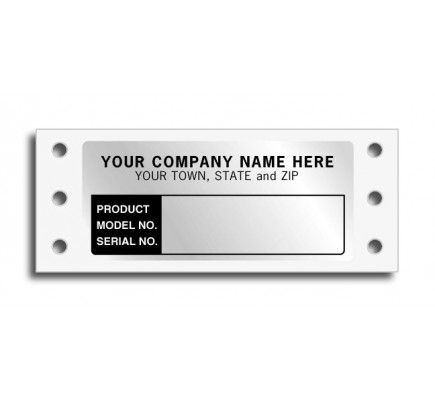 Aluminum Product Detail Labels 