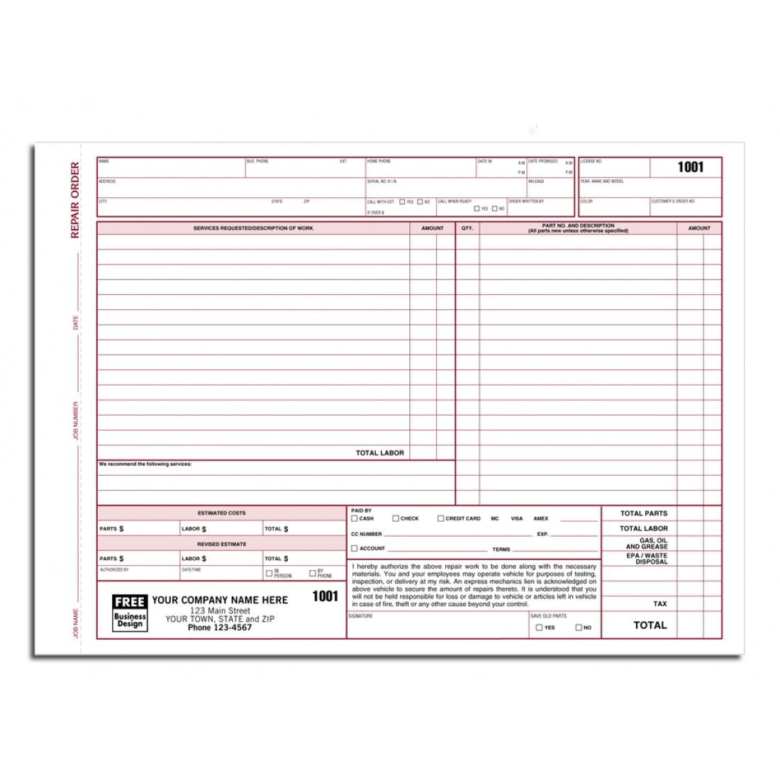 auto-repair-order-forms-with-key-tag
