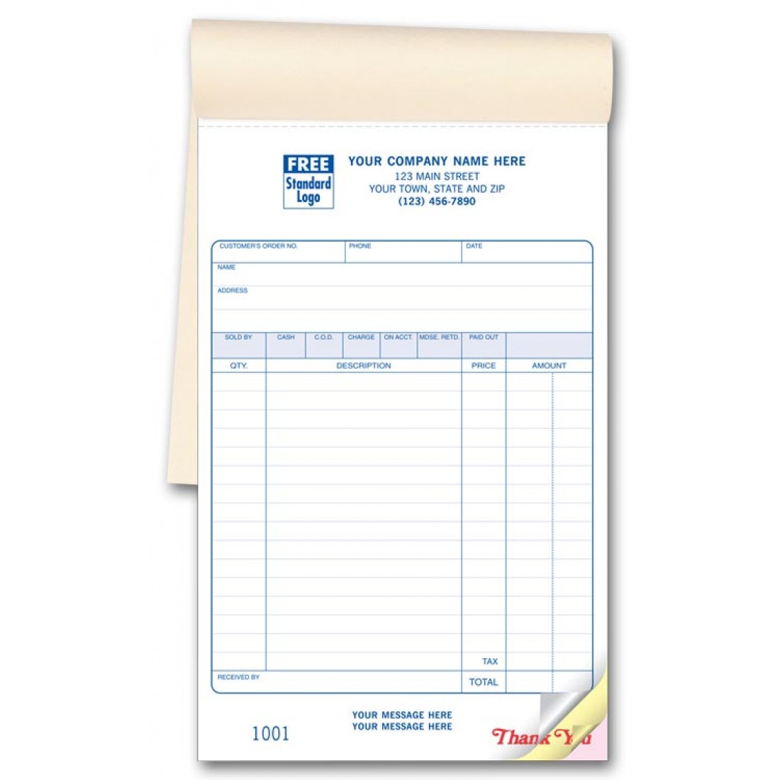 Invoice Packing Lists Large Carbonless Packing List Custom Bill | My ...
