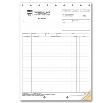 Carbonless Purchase Order Forms 