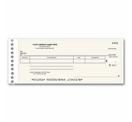 Compact General Expense Check (Item # 115011N) - One-Write Checks  - Business Checks  