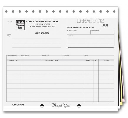 Compact Invoices with Mailing Label 