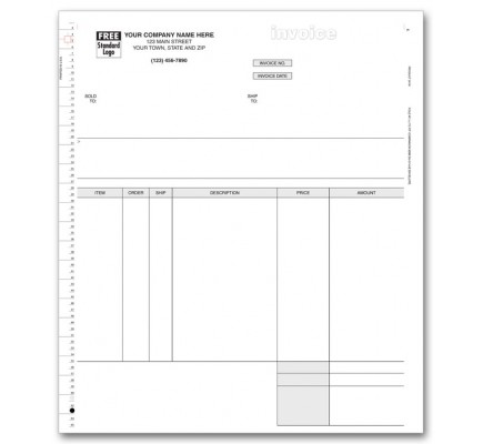 Continuous Inventory Invoice 
