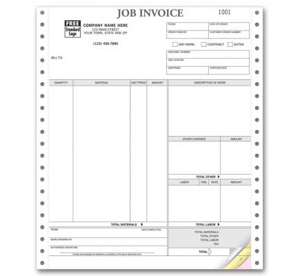 Continuous Job Invoice 