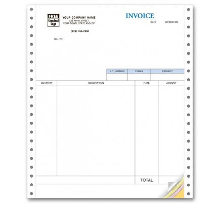 Continuous Service Invoice compatible with QuickBooks 