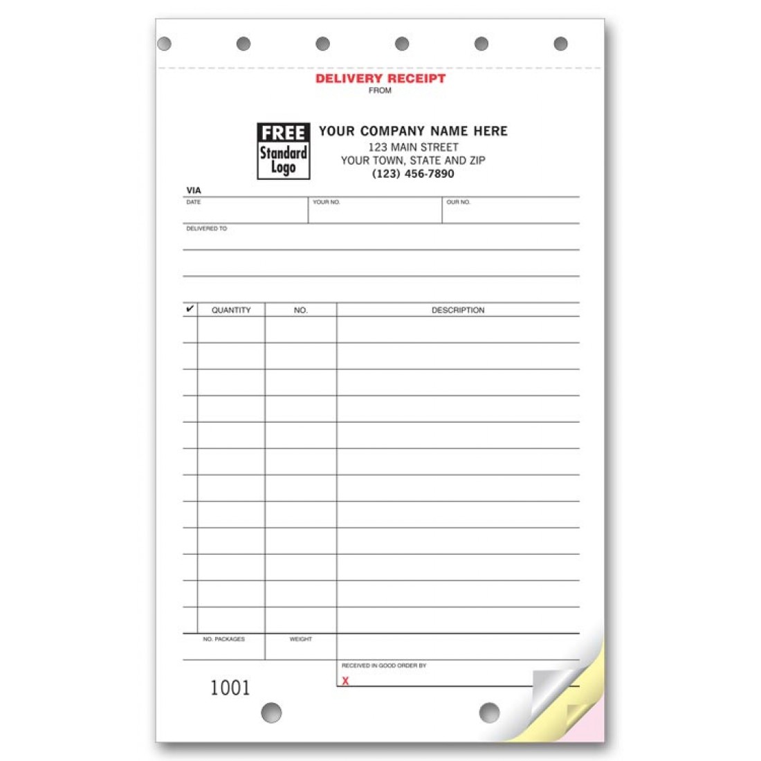 delivery receipt forms r6520 at print ez
