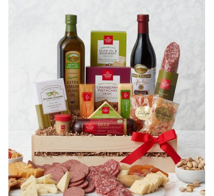 Deluxe Meat & Cheese Gift Crate 