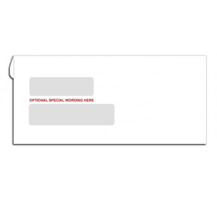 Double Window Envelopes - 9 X 4 1/8 Confidential Envelope 